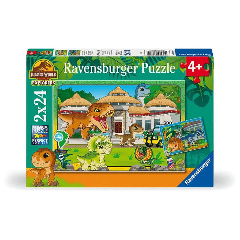 Afbeelding laden in galerijviewer, Ravensburger legpuzzel jurassic world explorers, 2x24st.

