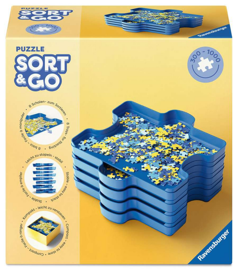 Afbeelding laden in galerijviewer, Ravensburger puzzle sort and go - puzzelsorteerder - 8st.

