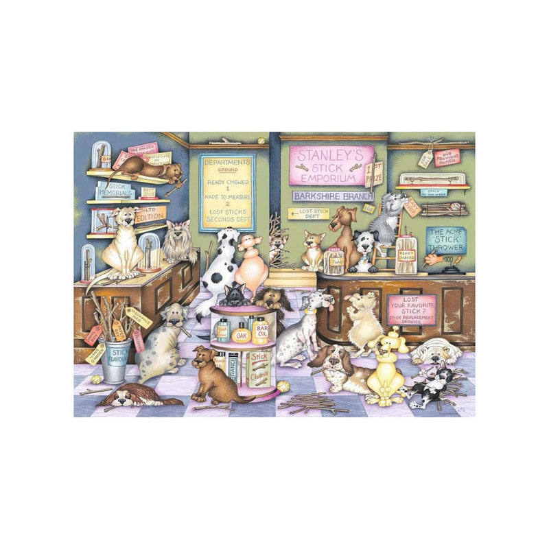 Afbeelding laden in galerijviewer, Ravensburger – dapper dog's no.2: stanley stick 'em – legpuzzel – 1000 stukjes
