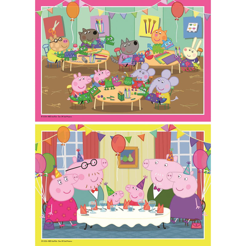 Afbeelding laden in galerijviewer, Ravensburger puzzel peppa pig 2x12pcs

