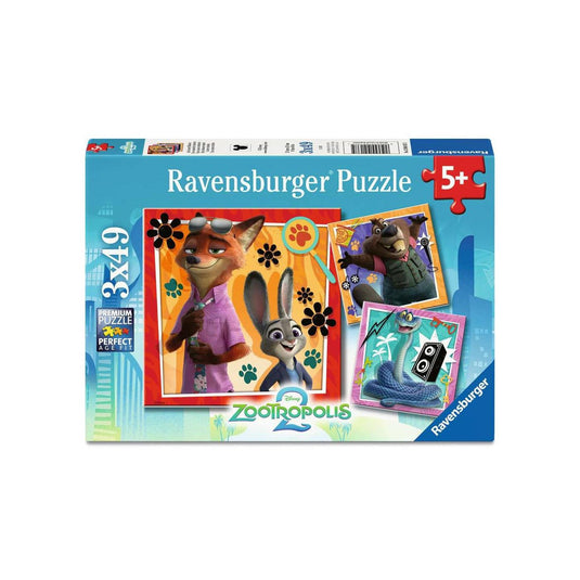 Ravensburger puzzel zootopia 2 3x49 stukjes