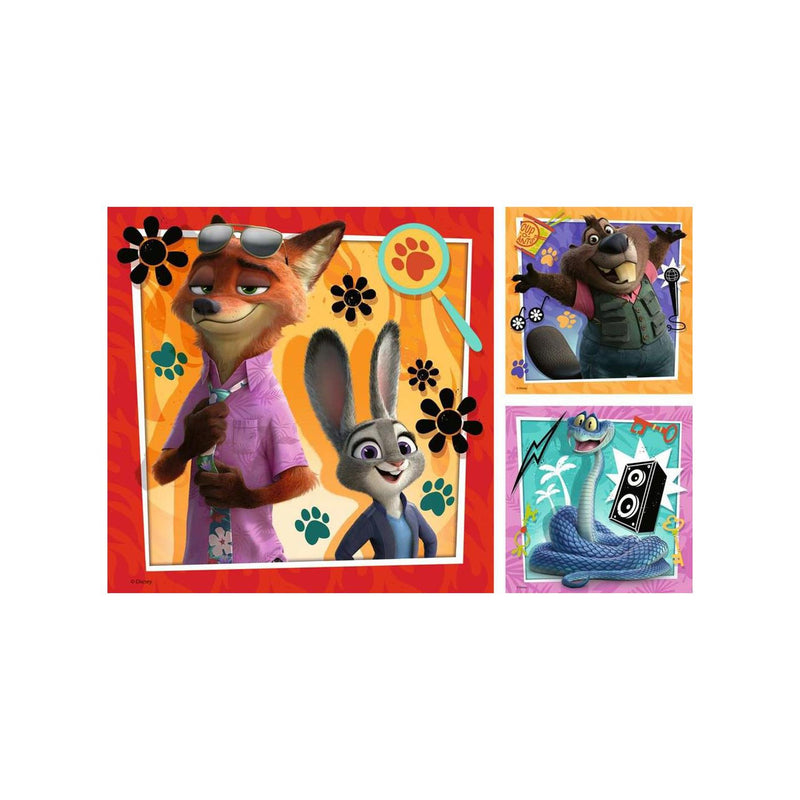 Afbeelding laden in galerijviewer, Ravensburger puzzel zootopia 2 3x49 stukjes
