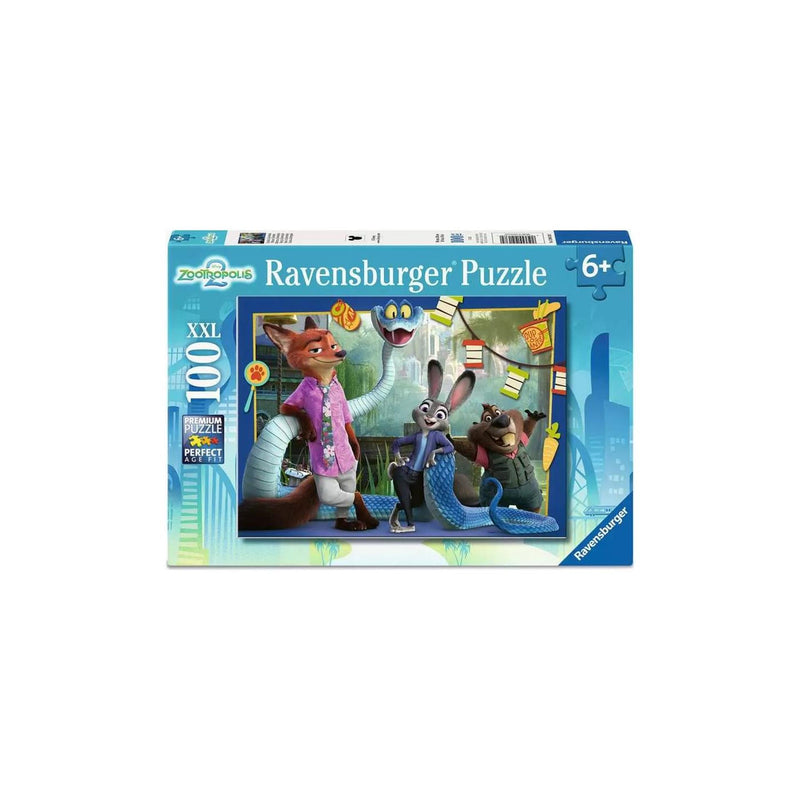 Afbeelding laden in galerijviewer, Ravensburger puzzel zootopia 2 100 xxl stukjes
