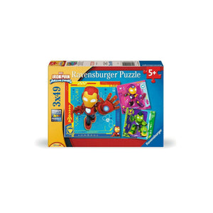 Ravensburger puzzel iron man his awesome friends 3x49 stukjes