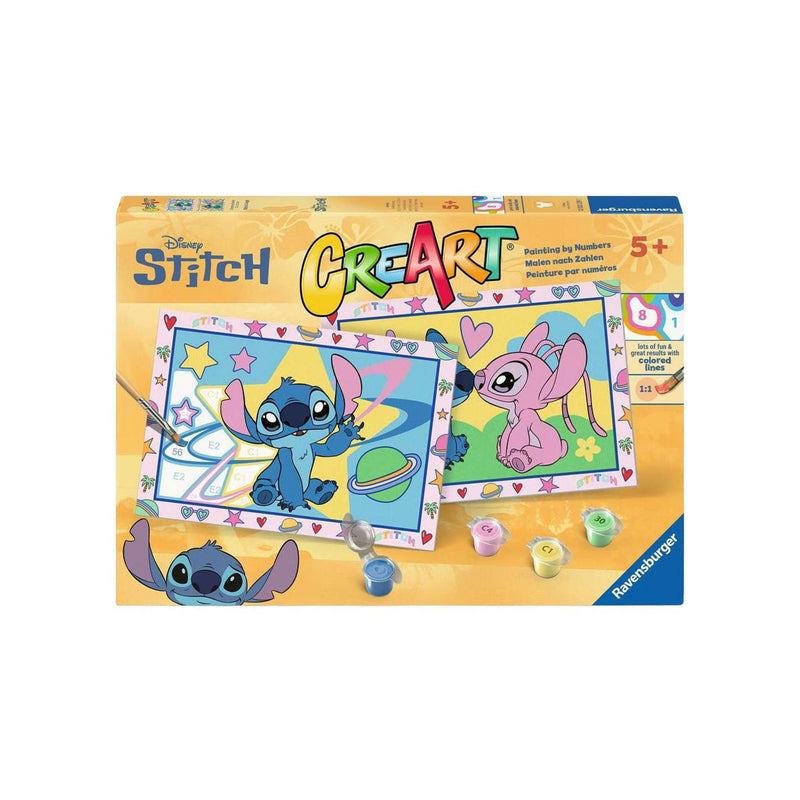 Afbeelding laden in galerijviewer, Ravensburger – creart: stitch angel – schilderen op nummer
