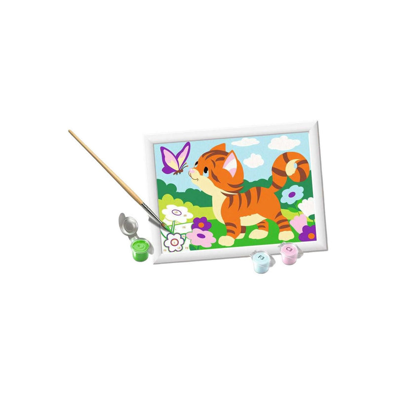 Afbeelding laden in galerijviewer, Ravensburger – creart: cat with butterfly – schilderen op nummer
