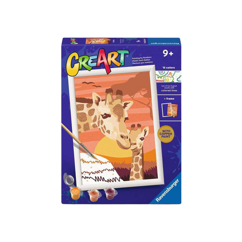 Afbeelding laden in galerijviewer, Ravensburger – creart: giraffen – schilderen op nummer
