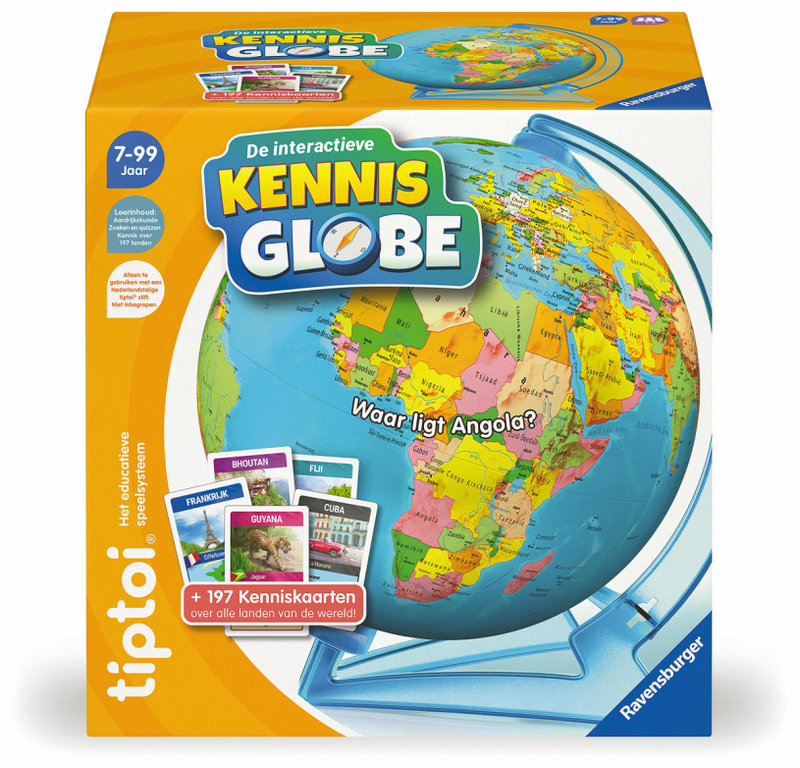 Afbeelding laden in galerijviewer, Ravensburger tiptoi® - de interactieve kennis globe - educatief speelgoed - wereldbol met geluid en informatie
