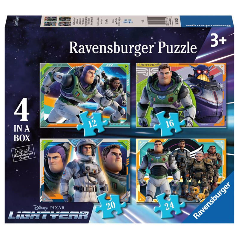 Afbeelding laden in galerijviewer, Ravensburger disney lightyear 4in1 legpuzzel

