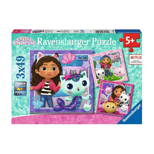 Ravensburger puzzel gabby's dollhouse - legpuzzel - 3x49 stukjes