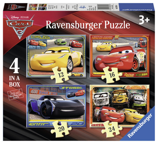 Ravensburger puzzel disney cars 3 let's race! - 12+16+20+24 stukjes