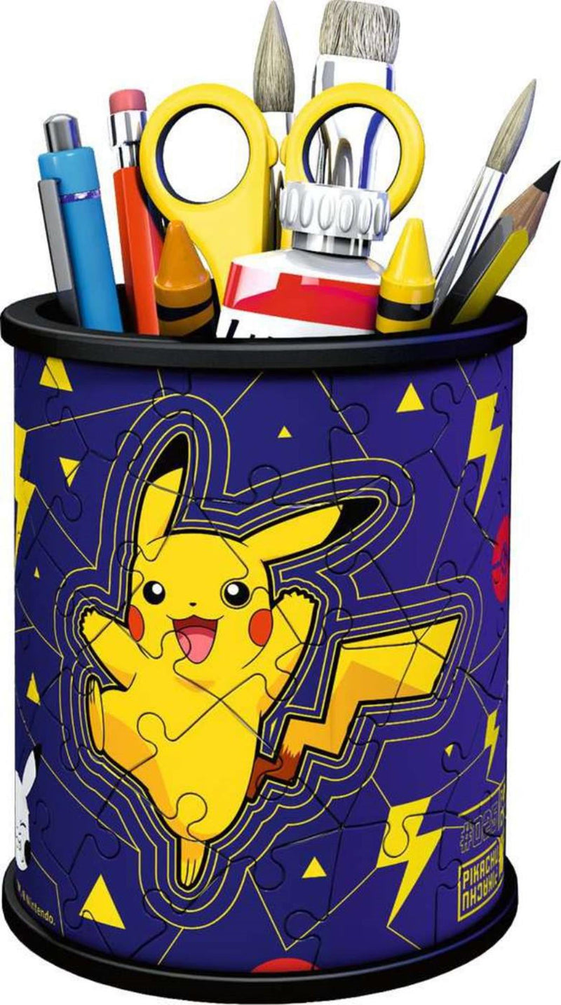 Afbeelding laden in galerijviewer, Ravensburger 3d puzzel pokémon pennenpot 54 stukjes
