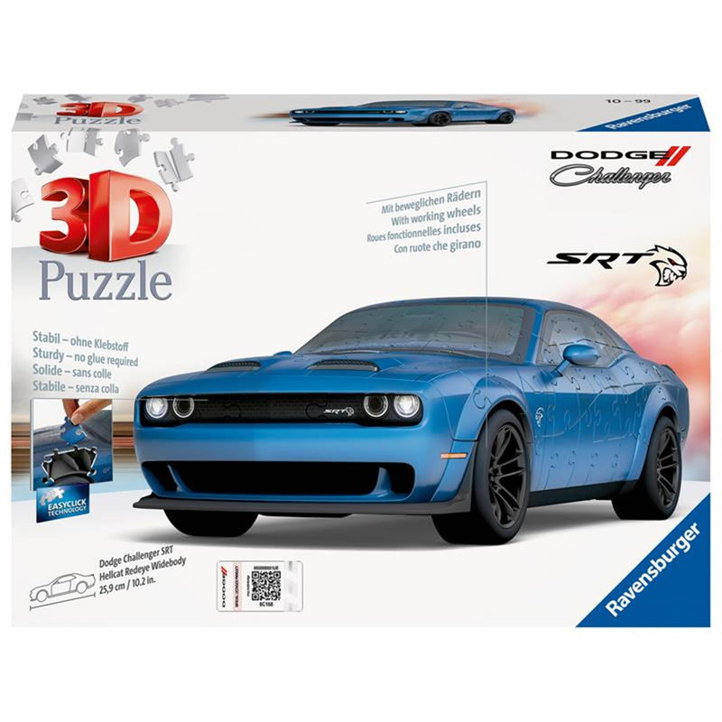 Afbeelding laden in galerijviewer, Ravensburger 3d puzzel dodge challenger hellcat redeye widebody
