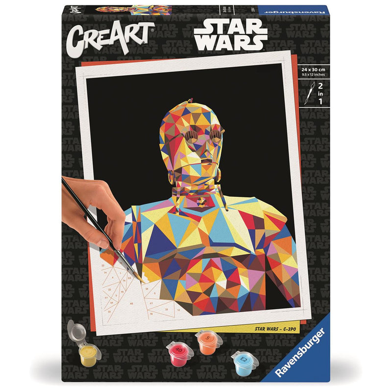 Afbeelding laden in galerijviewer, Ravensburger creart star wars c-3po - schilderen op nummer
