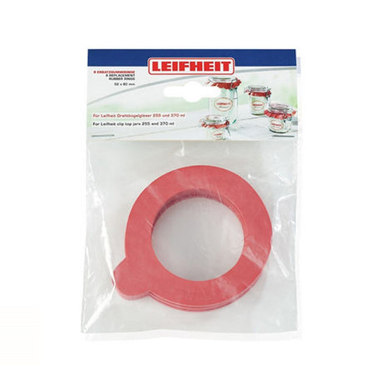 Leifheit 3215 rubberen weckringen 52x80 mm 6 stuks
