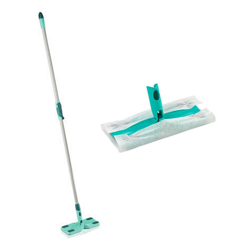 Afbeelding laden in galerijviewer, Leifheit Leifheit 56678 Clean Away S Vloerwisser met Telescoopsteel + 5 Doeken 26x80-130 cm
