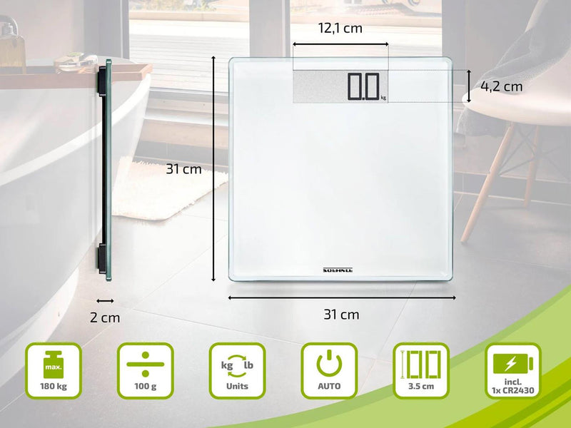 Afbeelding laden in galerijviewer, Soehnle personenweegschaal digitaal style sense comfort 100 - tot 180kg wit
