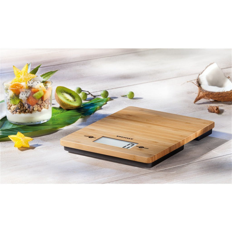 Afbeelding laden in galerijviewer, Leifheit soehnle keukenweegschaal bamboo - digitaal - 1 gram nauwkeurig - tot 5 kg
