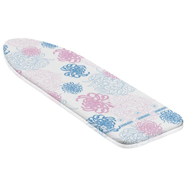 Leifheit strijkplankhoes cotton classic m - 125 x 40 cm strijkvlak - 3 mm dikke molton - roze - wit - blauw