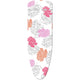 Leifheit strijkplankhoes cotton comfort s m - 125 x 40 cm strijkvlak - 3 mm dikke molton - roze - wit - oranje