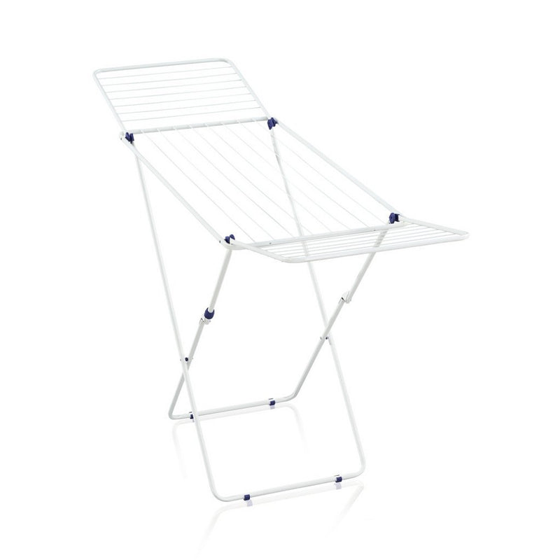 Afbeelding laden in galerijviewer, Leifheit 81539 classic 200 easy droogrek wit blauw

