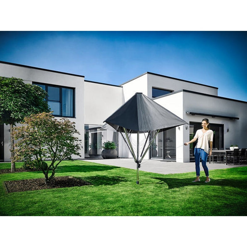 Afbeelding laden in galerijviewer, Leifheit Leifheit 82100 LinoProtect 400 Droogmolen met Dak Zilver Grijs
