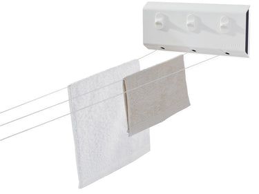 Leifheit wanddroogrek rollfix triple 150 longline - 15 m drooglengte - ophangbaar - wit