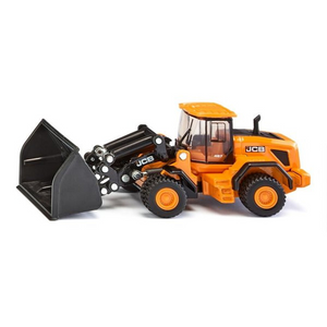 Siku 1789, jcb 457 shovel, 1:87, metaal kunststof, geel zwart, scharnierend koppelstuk, beweegbare graafbak
