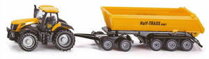 Siku farmer jcb tractor met dolly en kantelbak