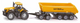 Siku farmer jcb tractor met dolly en kantelbak