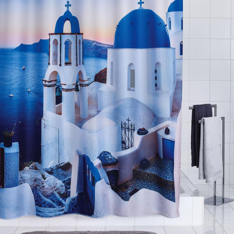 Afbeelding laden in galerijviewer, Ridder douchegordijn santorini 180x200 cm
