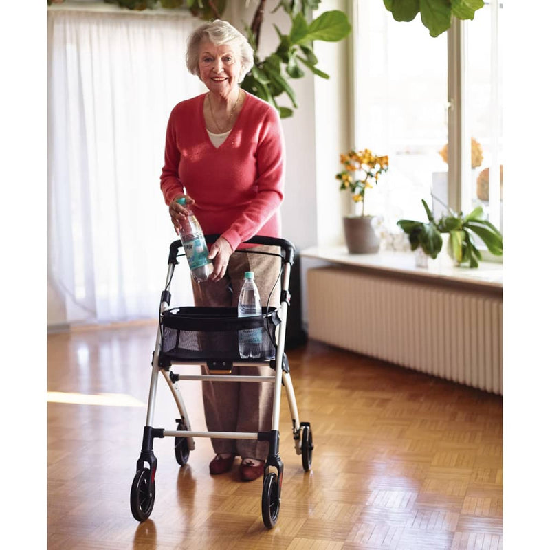 Afbeelding laden in galerijviewer, RIDDER RIDDER Rollator voor binnen Pit wit
