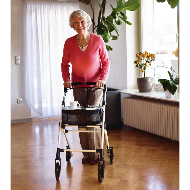 Afbeelding laden in galerijviewer, Ridder ridder rollator voor binnen pit antracietkleurig
