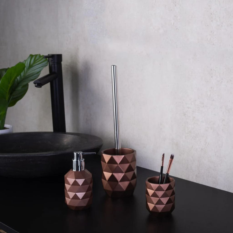 Afbeelding laden in galerijviewer, RIDDER RIDDER Zeepdispenser Joyce 250 ml metallic donkerbruin
