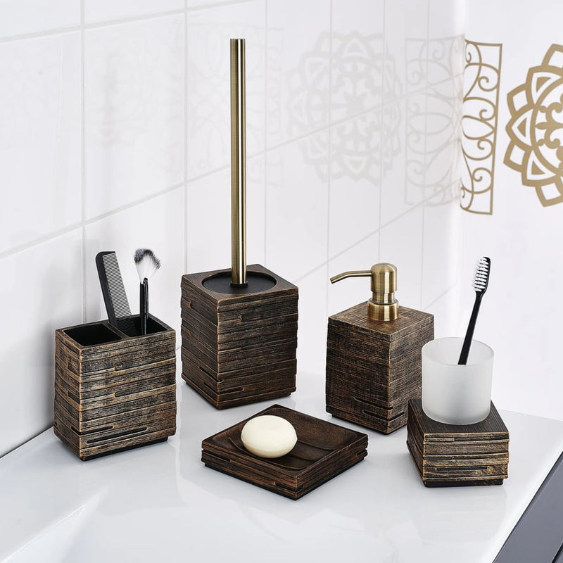 Afbeelding laden in galerijviewer, Ridder zeepdispenser brick antiekbruin
