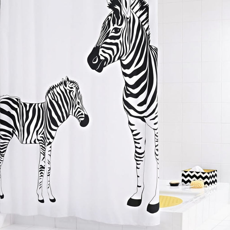 Afbeelding laden in galerijviewer, Ridder douchegordijn zebra 180x200 cm
