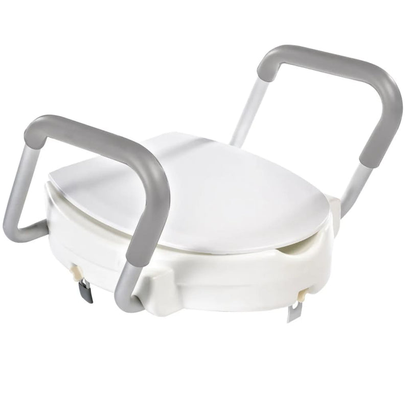 Afbeelding laden in galerijviewer, Ridder ridder toiletbril met handgreep 150 kg wit a0072001
