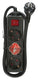 Brennenstuhl bn-1550600413 stekkerdoos 3-wegs 1.40 m zwart - geaard