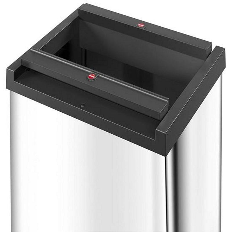 Afbeelding laden in galerijviewer, Hailo prullenbak met tuimeldeksel 8401110 zilver big-box swing l
