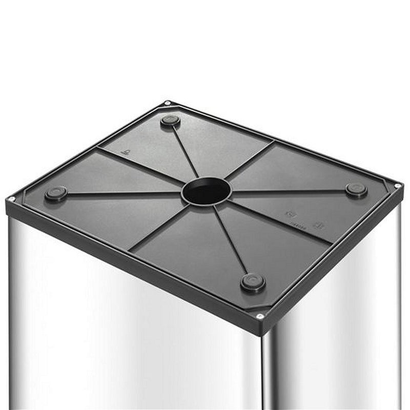 Afbeelding laden in galerijviewer, Hailo prullenbak met tuimeldeksel 8401110 zilver big-box swing l
