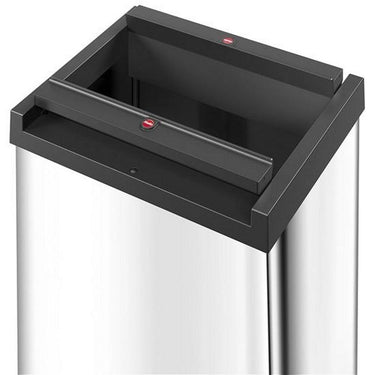 Hailo prullenbak met tuimeldeksel 8401210 zilver big-box swing l