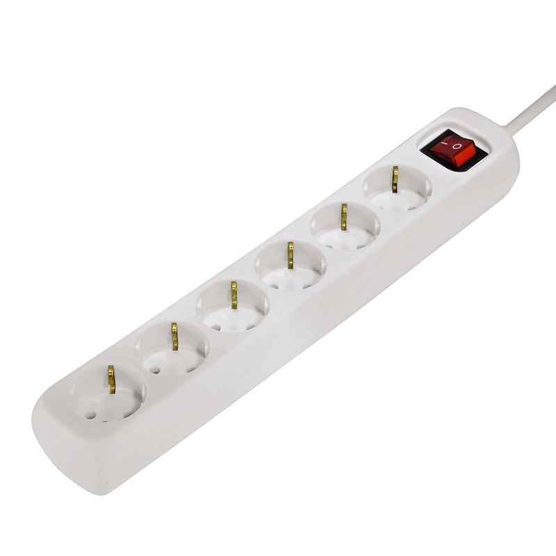 Afbeelding laden in galerijviewer, Hama distribution panel 6 sockets with switch child-proof 1.4 m white
