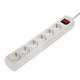 Hama distribution panel 6 sockets with switch child-proof 1.4 m white