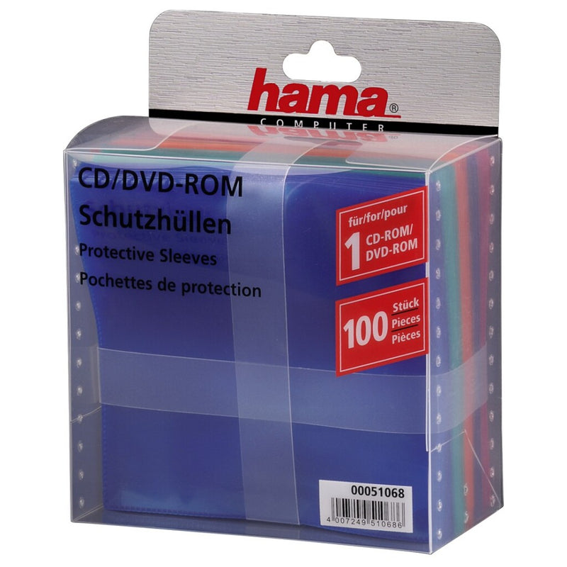 Afbeelding laden in galerijviewer, Hama cd dvd blu-ray pp sleeves 100-pack multi kleur
