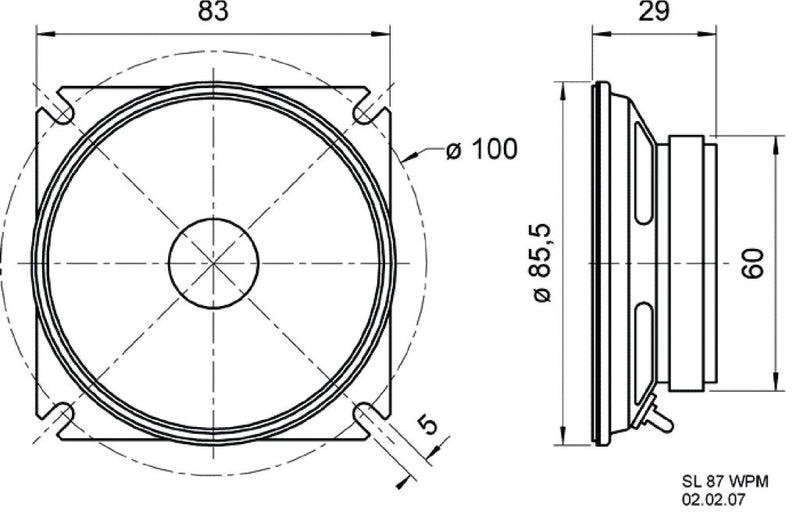 Afbeelding laden in galerijviewer, Visaton vs-sl87wpm 4 inbouw speaker
