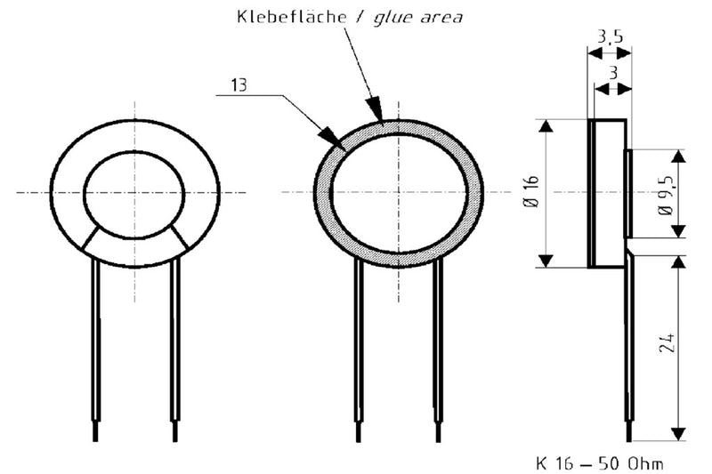 Afbeelding laden in galerijviewer, Visaton vs-k16 miniatuur luidspreker 16 mm 50 ohm
