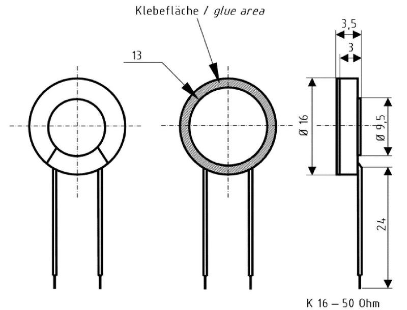 Afbeelding laden in galerijviewer, Visaton vs-k16 miniatuur luidspreker 16 mm 50 ohm
