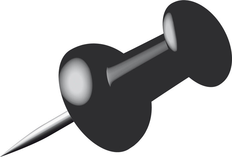 Afbeelding laden in galerijviewer, Alco al-662-11 pushpins doosje a 40 stuks zwart
