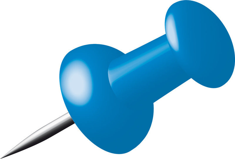 Afbeelding laden in galerijviewer, Alco al-662-15 pushpins doosje a 40 stuks donkerblauw
