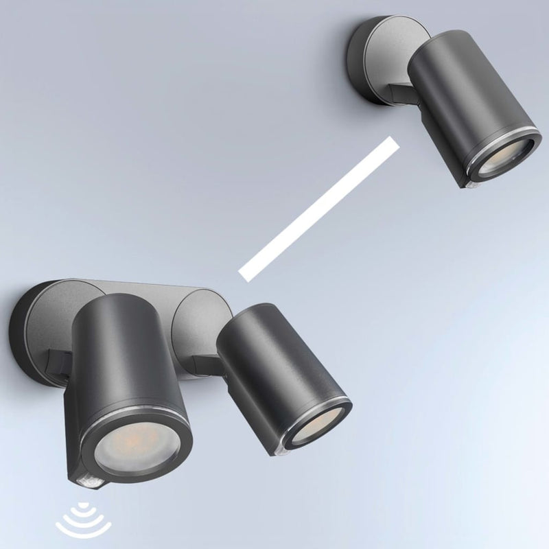 Afbeelding laden in galerijviewer, Steinel Steinel Tuinspotlight met sensor Spot Duo Sensor zwart
